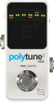 TC ELECTRONIC POLYTUNE 3 MINI - хроматический тюнер с полифоническим режимом и отключаемым буфером