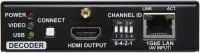 Lightware vinx-110-hdmi-dec,  приемник видео по ip (gigabit ethernet) с масштабатором, поддержка rs-232, ик, usb
