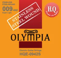 Olympia HQE0942S струны для эл.гитары Stainless Steel Wound (9-11-16-24w-32-42)