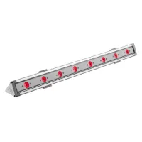 DTS FREELINE 60 FC Линейный LED светильник, 3440 Lum/700mA, 8 Full Color RGBW LEDs, опциональная оптика 26‘/ 42‘, электропитание через внешний PSU типа DRIVER 90-260Vac 700mA 34W 9-48V IP67 или управляемый по DALI блок питания, типа DRIVER 230Vac Dimmable