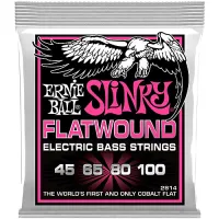 Ernie Ball 2814 струны для бас-гитары Super Slinky Flatwound Bass (45-65-80-100)