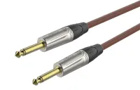 ROXTONE TGJJ100-TBN/5 Кабель инструментальный, коричневый, 7mm, 2x6,3 mono Jack, 5м