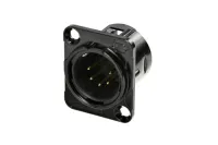 Rean RC5MDL-B- 5-ти пиновый панельный разъём XLR "папа". Фланец "D" типа,