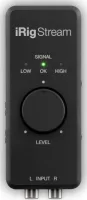 IK MULTIMEDIA iRig Stream аудиоинтерфейс для стриминга, RCA стерео-вход, TRRS выход для наушников со встроенным микрофонным вход