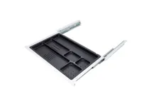 ErgoFount PTS4324W- 
			Выдвижной ящик-органайзер для канцелярских принадлежностей под стол, средний, белый