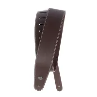 PLANET WAVES 25LS01-DX CLASSIC LEATHER STRAP WITH CONTRAST STITCH BROWN кожаный гитарный ремень, цвет коричневый..