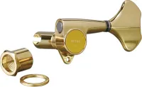 Bass guitar machine heads Gotoh GB707-L4-GG - Left side bass guitar machine heads with 1:20 ratio and GG finish, gilded