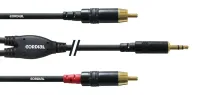 Cordial CFY 3 WMM-LONG кабель Y-адаптер джек стерео 3,5 мм/2xXLR male, 3,0 м, черный