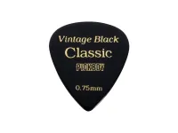 GP-07/075 Celluloid Vintage Classic Black Медиаторы 50шт, толщина 0.75мм, Pickboy