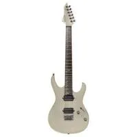 Mooer mmt100 iron grey  электрогитара с чехлом, форма суперстрат, hh, цвет серый