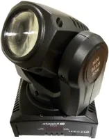 STAGE4 MINI BEAM 32W Поворотная «голова».  Источник света: светодиод 32Вт RGBW 4in1;  DMX-512, 8 кан., угол луча 6', линейное RGBW смешение цветов, master-slave, строб 25Гц, диммер 0-100%, PAN:540/TILT:270 град., IP20, энергопотребление 100 Вт, 160*145*28
