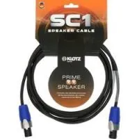 Klotz sc1-05sw  акустический кабель  speakon/ speakon  5м, черный, разъемы neutrik
