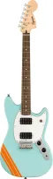 FENDER SQUIER BULLET MUSTANG HH COMP DPB электрогитара, цвет голубой с полосой