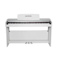 Sai Piano P-150WH Пианино цифровое, 88 клавиш, молоточковая механика, 300 тембров, 128 полифония, 60 предустановленных песен, 200 ритмов, реверберация, хорус, динамики 2*25Вт, стойка, три педали, цвет белый