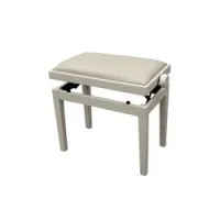 Hidrau bg27 ivory gloss (l25)  банкетка, полированная слоновая кость, бежевая кожа