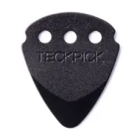 Dunlop 467rblk teckpick 12pack  медиаторы, черные, алюминий, 12 шт.