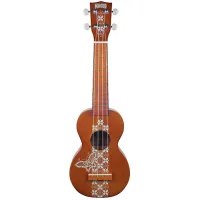 Mahalo MK1BATBR Укулеле с чехлом, цвет Transparent Brown, с рисунком