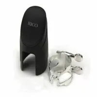 Rico H-Ligature Bb Лигатура для кларнета металлическая с колпачком, серебряная лакировка