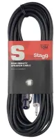 STAGG SSP10SP15 - высококачественный стандартный кабель для акустических систем (SPK/jack), длина 10 метров, сечение 2 x 1,5 мм2, черного цвета