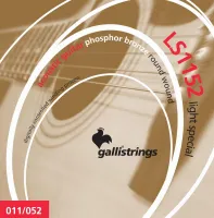 GALLI STRINGS LS1152 - струны для акустической гитары, фосфорная бронза, натяжение Light Special, размер 11-52