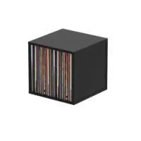 Glorious record box black 110  подставка, система хранения виниловых пластинок 110 шт., цвет чёрный