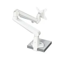 FORMING FUNCTION 4385605301- Настольный шарнирный кронштейн серии STOCKHOLM для 1 монитора с газопружинным амортизатором, макс. нагрузка 14 кг, зажим, белый
