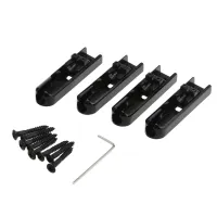 MX1844BK-4 Бридж мультимензурный для бас-гитары, черный, Musiclily