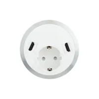 ABL 2F210109- Встраиваемая розетка серии Port El с 2xHDMI, белая