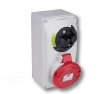 PCE Розетка настенная 16A/230V/1P+N+E/IP44, с выключателем и блокировкой 6113-6