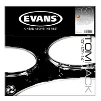 Evans etp-g2clr-f  набор пластиков 10", 12", 14" genera g2 clear, двойные, прозрачные