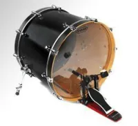 Evans bd22hg hydraulic glass  22" пластик для бас барабана двойной прозрачный