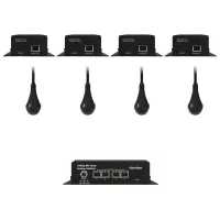 ClearOne CM Array2/B-A Bundle D- Комплект из 4 черных потолочных микрофонных массивов с аналоговым выходом, 4 передатчиков и приемника