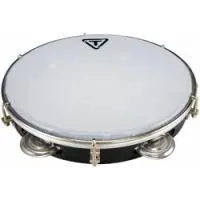 Tycoon tpd-10a b  пандейро 10", 5 пар бубенцов, корпус и мембрана - пластик, цвет чёрный