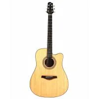 Pearl River L21-DC Гитара акустическая с вырезом 41", верхняя дека ель Ситка, нижняя дека и обечайка: махагони, гриф: окуме, накладка грифа и нижний порожек:  палисандр, колки: хромированное покрытие, цвет натуральный, матоая, в комплекте: чехол 5мм цвета