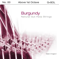 Harp G0 string Bow Brand Pedal Burgundy - Concert harp G 0 octave gut string