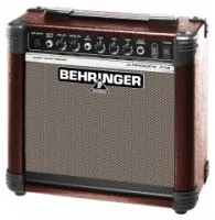BEHRINGER AT108 2-канальный комбо усилитель 15 Вт для акустических инструментов и вокала с моделированием лампового звучания, 8'