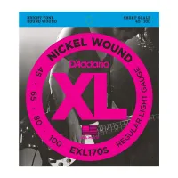 D'addario EXL170S - струны для 4 струнной бас-гитары ( 45 - 100 ) никель