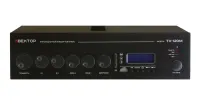 ВЕКТОР ТУ-120М Комбинированный микшер-усилитель. Мощность 120Вт. Выход 100 В\4-16 Ом, 1 микр и 2 AUX входа, 1 AUX выход. Цифровой FM тюнер, MP3 плеер, USB, SD, Bluetooth. Питание 220 В. Рэковое крепление в комплекте.