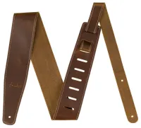 FENDER BROKEN-IN LEATHER STRAP TAN 2.5' Ремень для гитары кожаный, длина 2.5', цвет бежевый