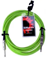 DIMARZIO INSTRUMENT CABLE 18' NEON GREEN EP1718SSGN инструментальный кабель 1/4'' mono - 1/4'' mono, 5,5м, цвет зелёный неон