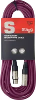 STAGG SMC10 CPP - микрофонный шнур, xlr-xlr, длина 10 метров, цвет фиолетовый
