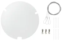 Shure A900W-R-GM - Монтажный комплект тросов и карабинов для подвеса круглого массива MXA920, c крышкой белого цвета