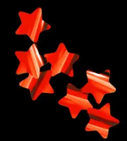 Конфетти металлизированное Звезды красные