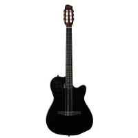 032181 ACS SLIM Nylon Black HG Электро-акустическая гитара, Godin
