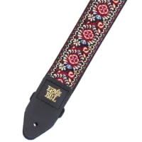 Ernie Ball 4091 Royal Bloom гитарный ремень, полипропилен, кожаные нашивки