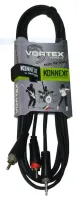 KKYD300 / Кабель готовый серии "KONNEKT", JACK stereo 3,5mm - 2 x RCA male, длина 3 м / VORTEX