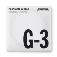 Dunlop dcy03gns nylon crystal treble g-3  струна g, 3я струна для клас гитары, нейлон, посер. медь