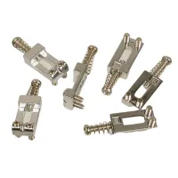 GEWA 552.750 Saddle Set Chrome комплект седел для струнодержателей типа Strat (6 шт), хромированная сталь, ширина 10 мм, Partsland