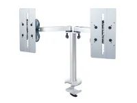 ErgoFount BTFS6-201DG- 
			Настольное шарнирное крепление для 2 мониторов диагональю до 24'' с адаптерами AS-09X, плоское основание и струбцина типа G, макс. нагрузка 24 кг