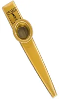Kazoo Clarke Gold Coated MKCGD - Казу стандартного размера с лакированным металлическим корпусом и кожаной мембраной в трубке для хранения. Цвет золотой